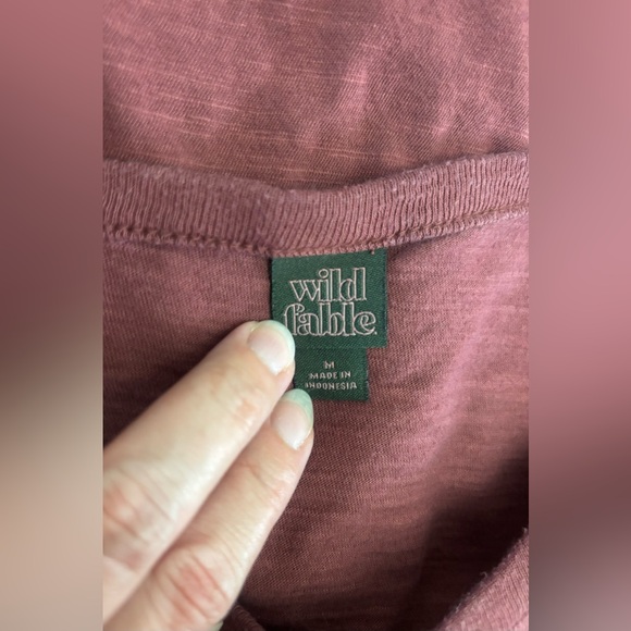 Wild Fable Long Sleeve Snap Front Top Size Medium - Picture 6 of 8